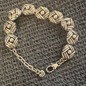 Brighton Silver Braided Bracelet